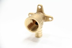 EFIELD 8PCS 1/2″ PEX x 1/2″ Female Drop Ear Elbow Crimp Brass Fittings, No Lead