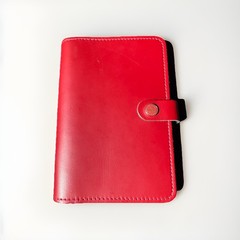 Filofax Personal Organizer, 6.75 × 3.75″ Red Leather, Made In UK