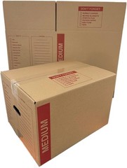 Medium Moving Boxes 18x14x12 with Handles (20 Pack) – 32 ECT Cardboard…