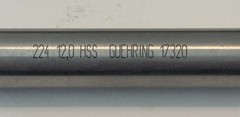 2 Guhring 12.0 MM Low Helix HSS Stub Length Uncoated 118 Point Spiral Drills New