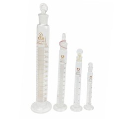 5/10/25/50/100/250ml Glass Graduated Lab Measuring Cylinder With Stopper