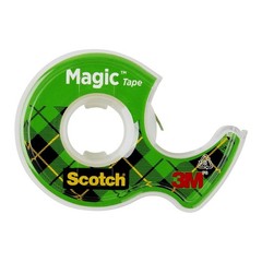 Scotch Invisible Matte Finish Magic Tape with Dispensers 3/4 Inches x 300 Inches