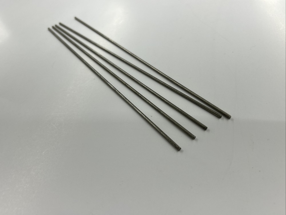 752 18% Nickel Silver 3/32” x 10” 5 Pieces Round Pin stock Turning Knife Making