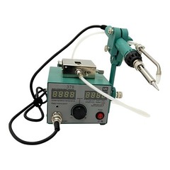 110V CXG378 Semi-automatic Feed Tin Spot Welder Soldering Table with Foot Switch