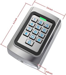 Wired Keypad with Long Lasting Zinc Alloy Housing for Reliable Access Control