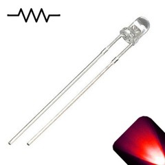 10 x 12v 3mm LED Light Red Ultra Bright Internal Resistor 5v-15v 9v 6v 14v 7 no