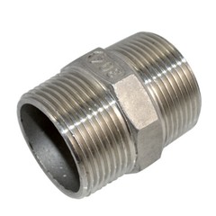 1-1/4″ in Male to Male Pipe Fitting Hex Nipple NPT Stainless Steel 304 connector