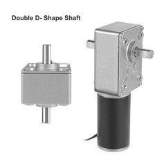 DC 12V 10RPM Double Shaft Worm Gear Motor High Torque Speed Reduction New