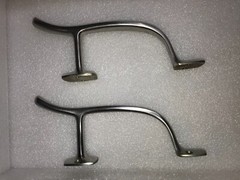 COMMERCIAL DOOR PULL HANDLE STAINLESS STEEL-16 SETS-US32D-CURVED-HANDS FREE 