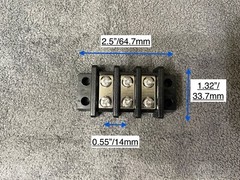 UL Marine Terminal Block 2/3/4/6/10 Gang Stainless Screw 600V 30A 22-10AWG 14mm
