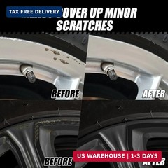 Matte Black Rim Touch Up Paint Car Wheel Repair Kit Curb Rash Scratch Fix