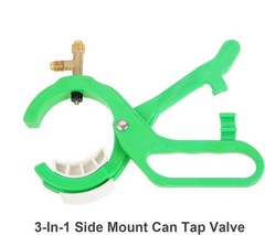 Side Can Tap – R134A R12 – 3-in-1 Valve – 1/4” SAE 1/2” Thread