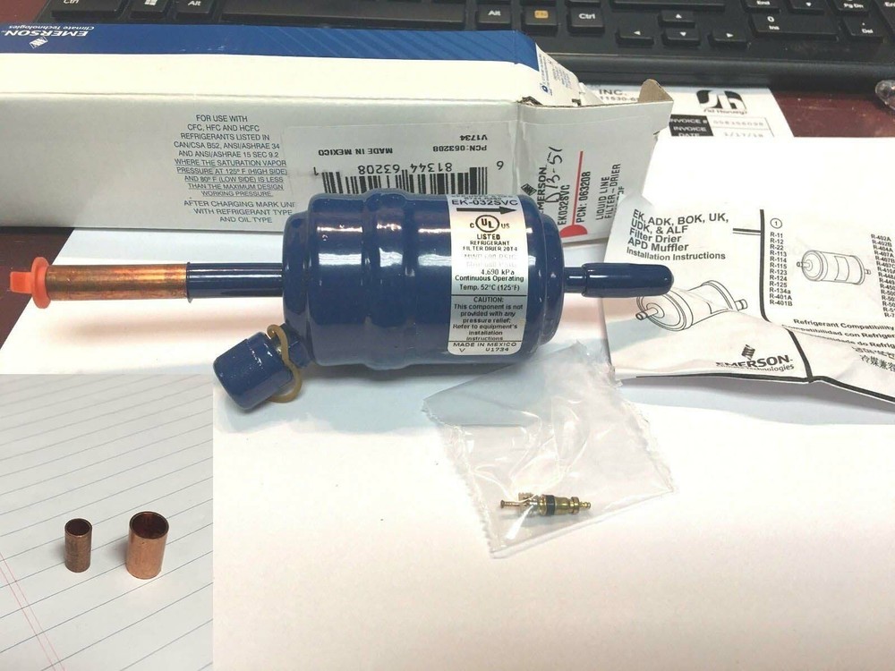 True Manufacturing, Freezer, T-23F, Liquid Line Filter Service Port, Fittings
