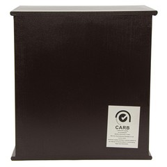 Dark Brown Wood 4-Shelf Desktop Organizer with Drawer Plus 4-pc Supply Set
