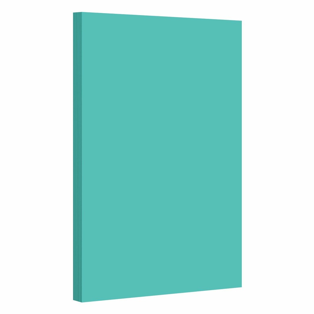 8.5 x 14 Sea Blue Bright Color Paper, Legal Size, 24lb Bond (90gsm), 50 Sheets