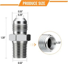 10Pack Hydraulic Hose Adapter Fittings 3/8″ JIC 37° Male x 1/4″ NPT Male w/Cover