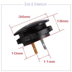 12V-24V Car Marine Motorcycle LED Digital Voltmeter Voltage Meter Battery Gauge