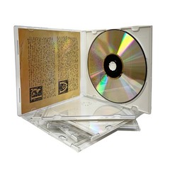 50 SLIM WHITE Color CD Jewel Cases & 100 OPP Bags