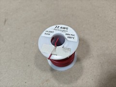 Remington Industries 22 AWG, UL1007 Solid Wire, Red, 300v PVC 105 C (100 Feet)