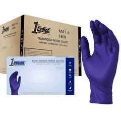 Indigo Nitrile Gloves XL 1000 Count Disposable Powder Free Cleaning Supplies