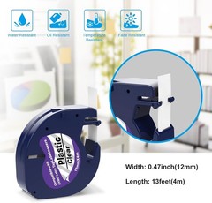 Self-Adhesive 3-Pack DYMO LT Label Maker Tape – Easy Peel with No Residue