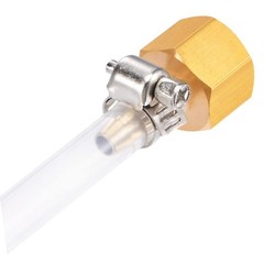 6PCS Brass Hose Barb Fittings 1/4″ NPT Female to 1/4″ Barb Adapter Connector …