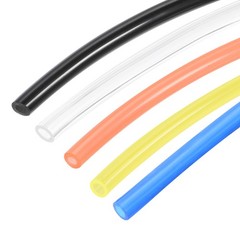 Flexible Pneumatic Tubing Pipe 6mm x 4mm Black PU Polyurethane Tube 13.1FT 4M