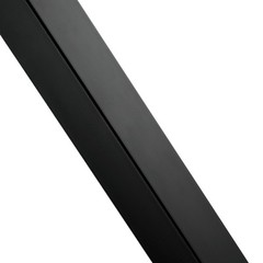 VEVOR Cable Railing Post 36x2x2in Steel Railing Post Without Holes 1-Pack Black