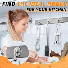 FINDMAG 150 LB Strong Magnets Heavy Duty with Hooks, Neodymium Magnetic Hooks