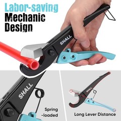 Durable Hand-Powered Tubing Cutter for PEX, PVC, and More – Lightweight Tool