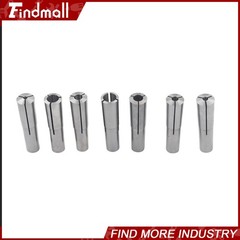 7PC Set MT2 Shank Round Collets Set #2 Morse Taper 2MT Chuck 1/8″ -1/2″