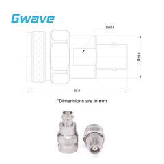 Precision N Male to BNC Female Adapter, DC – 8GHz