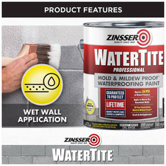 1-Gal. Watertite Mold and Mildew-Proof White Oil Based Waterproofing Paint