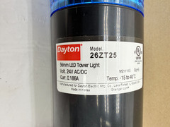 Dayton 26ZT25 56mm Tower Light Assy, Red, Yellow, Green, Blue, Clear, 24VAC/DC