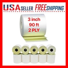3″ x 90 ft 2 Ply Bond Paper Kitchen Receipt Printers POS 3 inch x 10Rolls