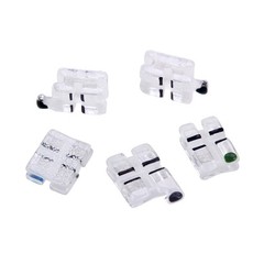 Dental Orthodontic ABSOLUTE Sapphire Ceramic Bracket Roth/MBT.018/022 Hooks 345
