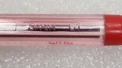 Lot of 18-Faber-Castell Sierra Fine Point ,Red Ink Made In Spain, Vintage 1990s