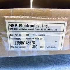 Qty 2 5.0uF 100V Metalized Polyester Film Speaker Crossover Capacitor