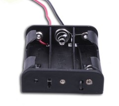 10PCS Plastic Battery Case Storage Box Holder with Wire Leads for 3 X AA 4.5V