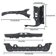 Radiator Support Set for Subaru Legacy Outback 2020-2024 53029AN04A9P SU1225167
