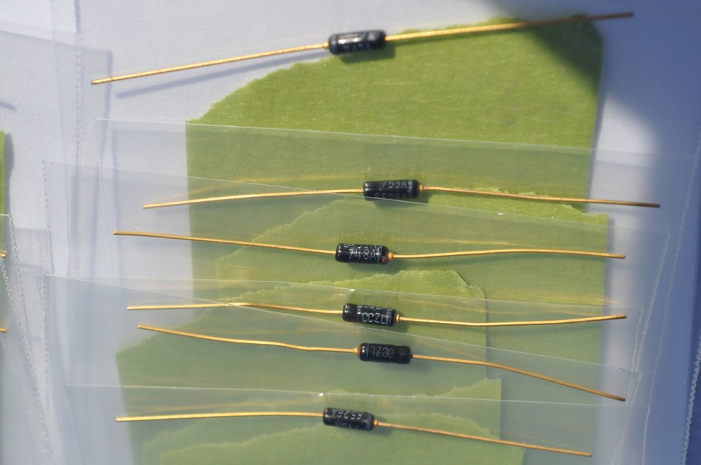 Eleven (11) Vintage CCZL Diodes W/Gold Plated Axial Leads-Various Values/Ratings