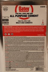Oatey 30848 – All Purpose Cement – 1 Gallon PVC, CPVC, ABS