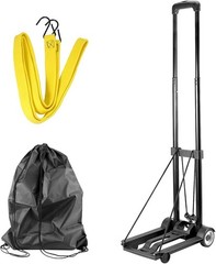Folding Hand Truck, 55 Lbs 25 KG Heavy Duty Solid Construction Utility Cart w…