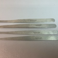RUGGLES-REDMOND SPATULAS (4) 8963, 8964, 8979, 8999. EIGHT IN. LONG. (C201).