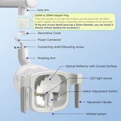 Dental Reflective LED Oral Light Dual-Color Lamp Dental Chair Infrared Sensor