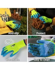3 Pairs Gardening Gloves Kids Work Gloves Security Gloves 25 Years…