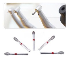 Dental Diamond Burs #379-023F/368-023F Egg Fine Cutting Gritting High Speed Grip