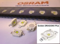 10 pieces LED OSRAM | Golden DRAGON Plus LENS | 4000K | WHITE | LCW W5AM | SMD-2