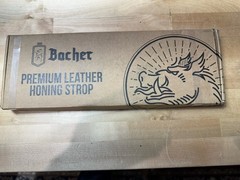 Bacher Premium Leather Honing Strop Knife Sharpener Tool Kit Made in Poland NEW