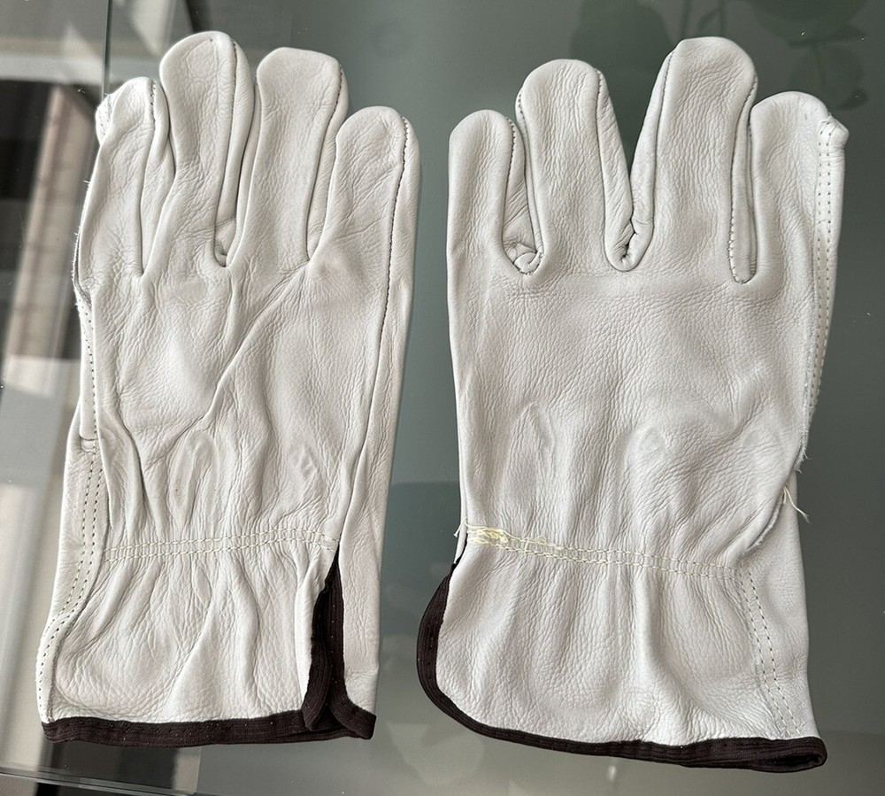 MCR Safety 32013L Leather Industrial Work Glove – Size Large